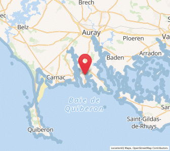 Map of Saint-Philibert, Brittany