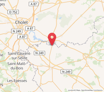 Map of Saint-Pierre-des-Échaubrognes, Nouvelle-Aquitaine