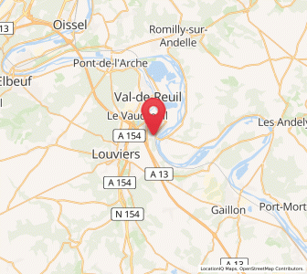 Map of Saint-Pierre-du-Vauvray, Normandy