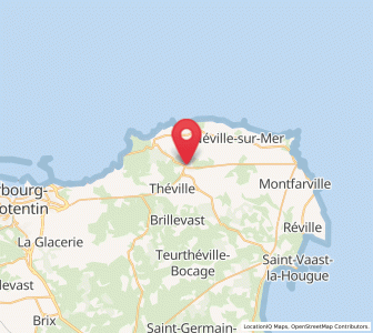 Map of Saint-Pierre-Église, Normandy