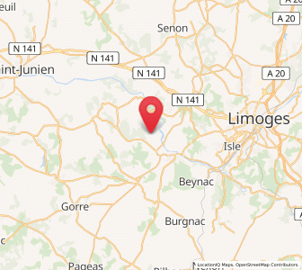 Map of Saint-Priest-sous-Aixe, Nouvelle-Aquitaine