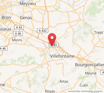 Map of Fallavier, Auvergne-Rhône-Alpes