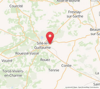 Map of Saint-Rémy-de-Sillé, Pays de la Loire
