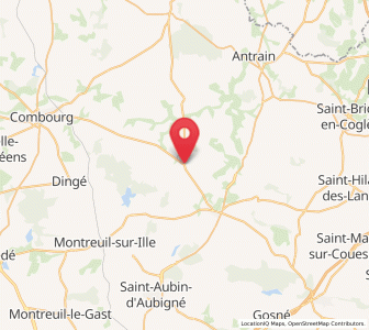 Map of Saint-Rémy-du-Plain, Brittany