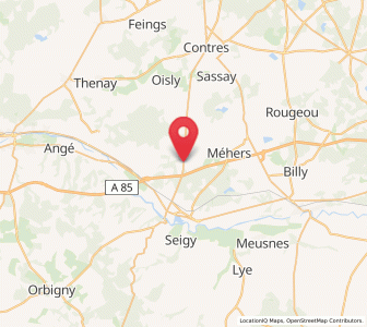 Map of Saint-Romain-sur-Cher, Centre