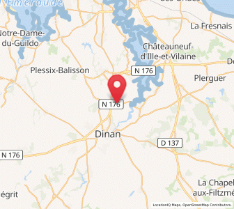Map of Saint-Samson-sur-Rance, Brittany