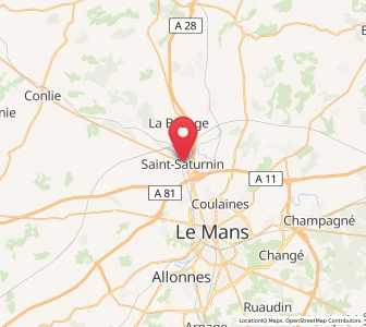 Map of Saint-Saturnin, Pays de la Loire