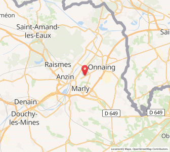 Map of Saint-Saulve, Hauts-de-France
