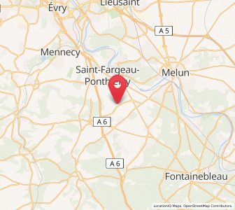 Map of Saint-Sauveur-sur-École, Île-de-France