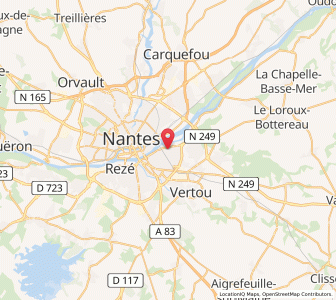 Map of Saint-Sébastien-sur-Loire, Pays de la Loire