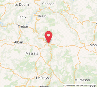 Map of Saint-Sernin-sur-Rance, Occitanie