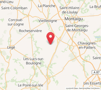 Map of Saint-Sulpice-le-Verdon, Pays de la Loire