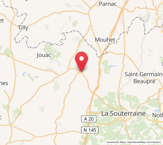 Map of Saint-Sulpice-les-Feuilles, Nouvelle-Aquitaine