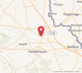 Map of Saint-Sylvestre-Cappel, Hauts-de-France