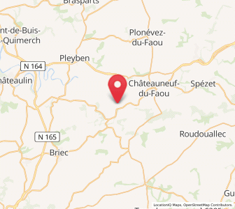 Map of Saint-Thois, Brittany