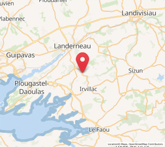 Map of Saint-Urbain, Brittany