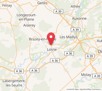 Map of Saint-Usage, Bourgogne-Franche-Comté