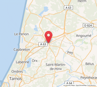 Map of Saint-Vincent-de-Tyrosse, Nouvelle-Aquitaine