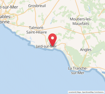 Map of Saint-Vincent-sur-Jard, Pays de la Loire
