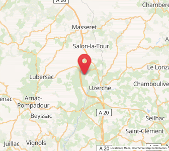 Map of Saint-Ybard, Nouvelle-Aquitaine