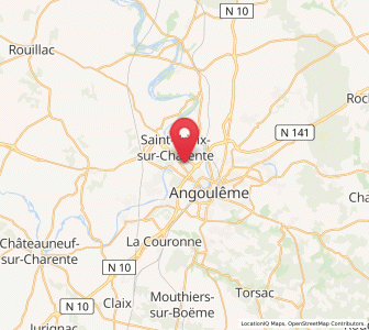 Map of Saint-Yrieix-sur-Charente, Nouvelle-Aquitaine