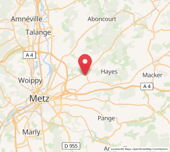 Map of Sainte-Barbe, Grand Est