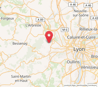 Map of Sainte-Consorce, Auvergne-Rhône-Alpes