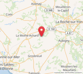 Map of Sainte-Flaive-des-Loups, Pays de la Loire