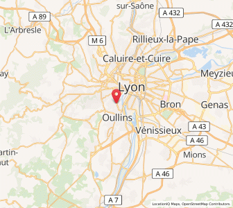 Map of Sainte-Foy-lès-Lyon, Auvergne-Rhône-Alpes