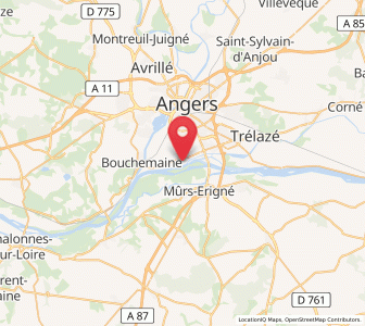 Map of Sainte-Gemmes-sur-Loire, Pays de la Loire