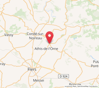 Map of Sainte-Honorine-la-Chardonne, Normandy