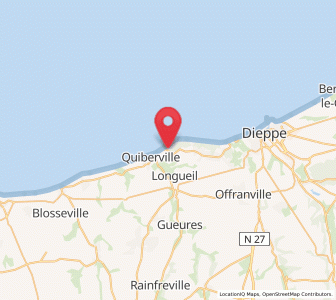 Map of Sainte-Marguerite-sur-Mer, Normandy
