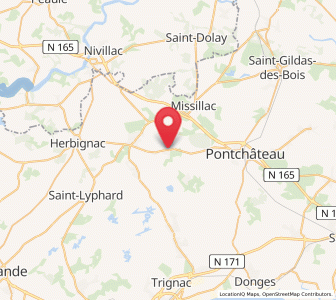 Map of Sainte-Reine-de-Bretagne, Pays de la Loire