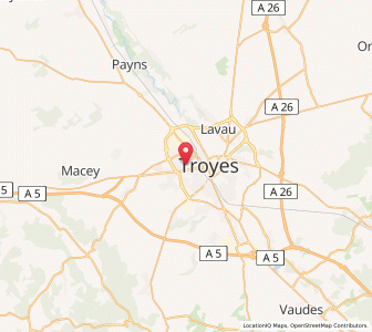 Map of Sainte-Savine, Grand Est