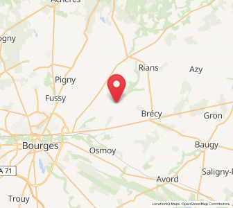 Map of Sainte-Solange, Centre