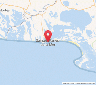 Map of Saintes-Maries-de-la-Mer, Provence-Alpes-Côte d'Azur