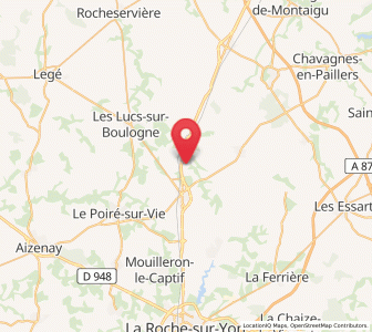 Map of Saligny, Pays de la Loire