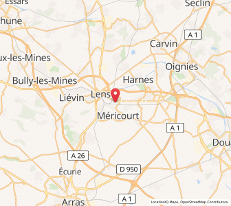 Map of Sallaumines, Hauts-de-France