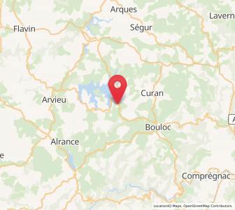 Map of Salles-Curan, Occitanie