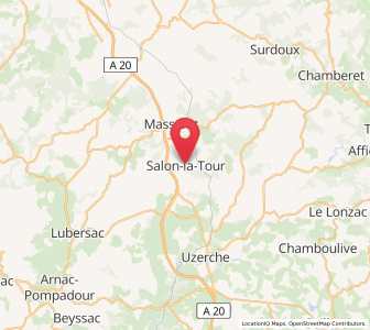Map of Salon-la-Tour, Nouvelle-Aquitaine