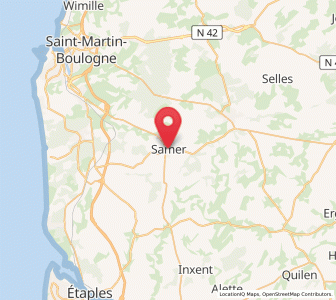 Map of Samer, Hauts-de-France