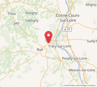Map of Sancerre, Centre