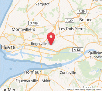 Map of Sandouville, Normandy