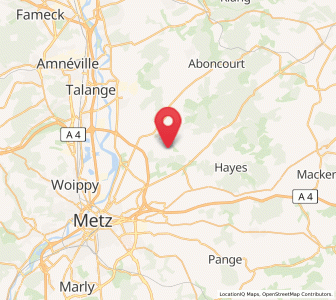 Map of Sanry-lès-Vigy, Grand Est