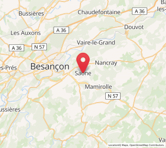 Map of Saône, Bourgogne-Franche-Comté