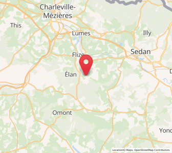 Map of Sapogne-et-Feuchères, Grand Est