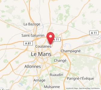 Map of Sargé-lès-le-Mans, Pays de la Loire