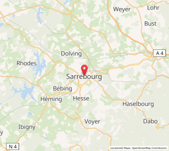 Map of Sarrebourg, Grand Est