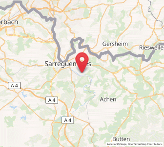 Map of Sarreinsming, Grand Est