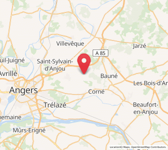 Map of Sarrigné, Pays de la Loire